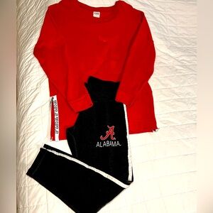 Alabama Crimson Tide Pink by VS XS sweatshirt and Concept Sports M leggings